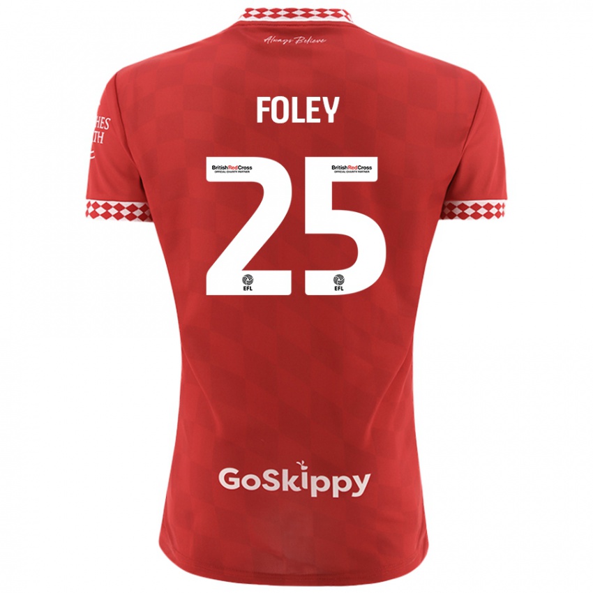 Kinderen Erin Foley #25 Rood Thuisshirt Thuistenue 2024/25 T-Shirt