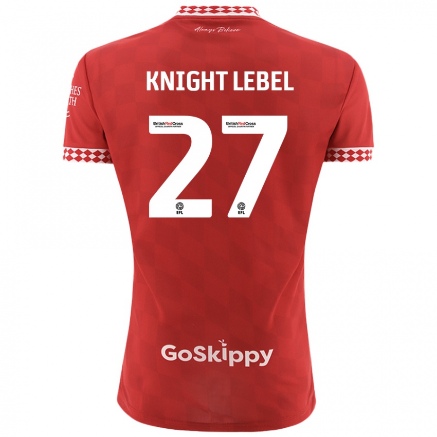 Kinderen Jamie Knight-Lebel #27 Rood Thuisshirt Thuistenue 2024/25 T-Shirt