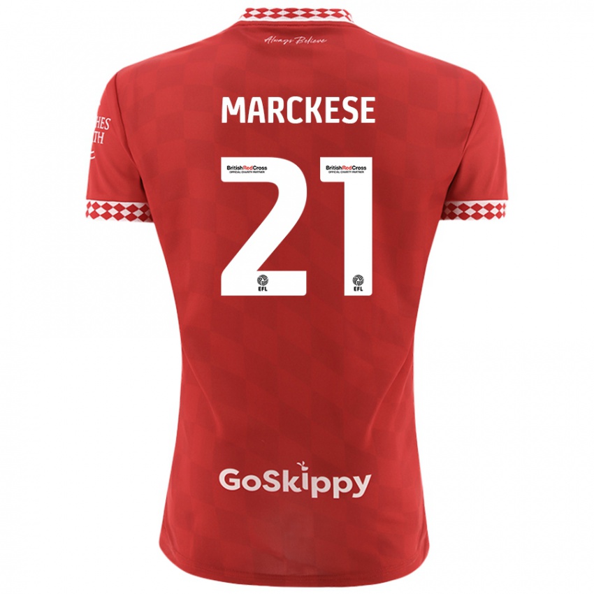 Kinderen Kaylan Marckese #21 Rood Thuisshirt Thuistenue 2024/25 T-Shirt