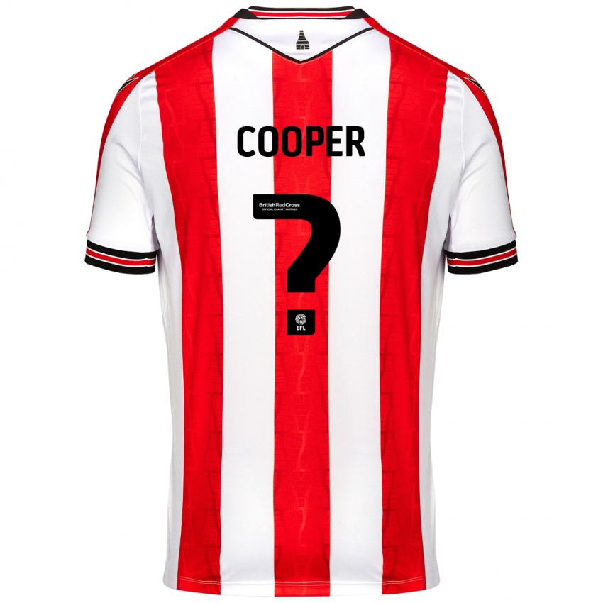 Kinderen Noah Cooper #0 Rood Wit Thuisshirt Thuistenue 2024/25 T-Shirt