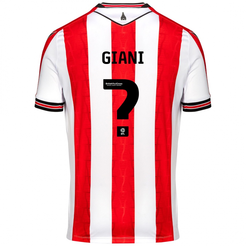 Kinderen Laurence Giani #0 Rood Wit Thuisshirt Thuistenue 2024/25 T-Shirt