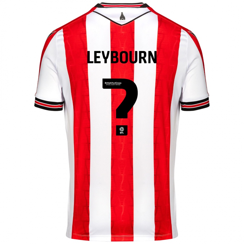 Kinderen Charlie Leybourn #0 Rood Wit Thuisshirt Thuistenue 2024/25 T-Shirt