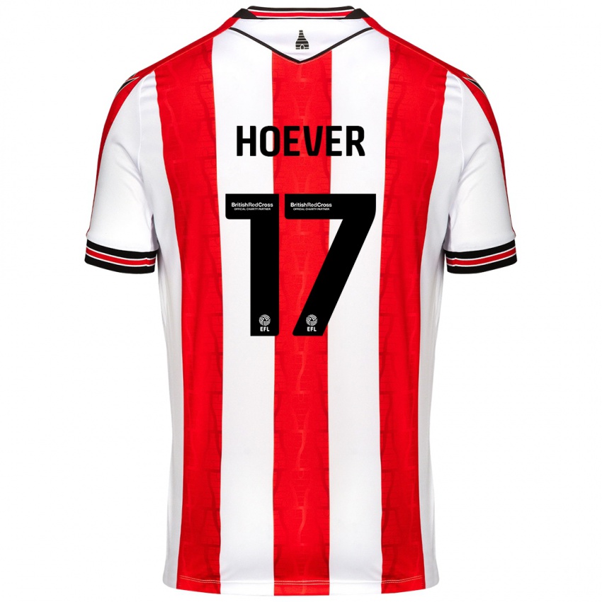 Kinderen Ki-Jana Hoever #17 Rood Wit Thuisshirt Thuistenue 2024/25 T-Shirt