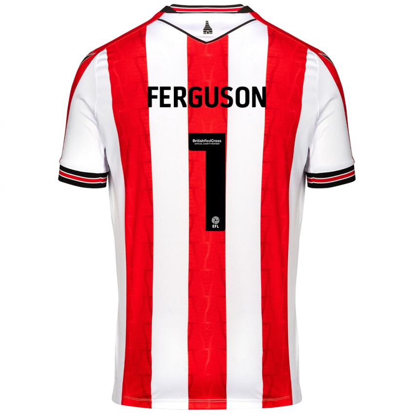 Kinderen Georgie Ferguson #1 Rood Wit Thuisshirt Thuistenue 2024/25 T-Shirt