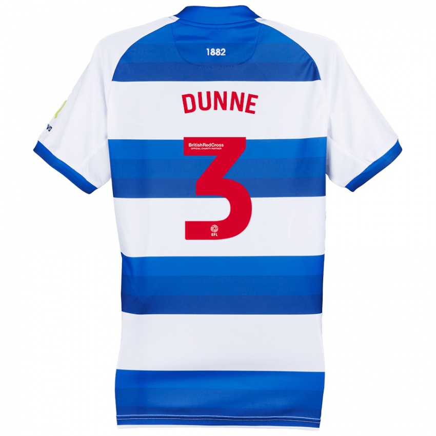 Kinderen Jimmy Dunne #3 Wit Blauw Thuisshirt Thuistenue 2024/25 T-Shirt