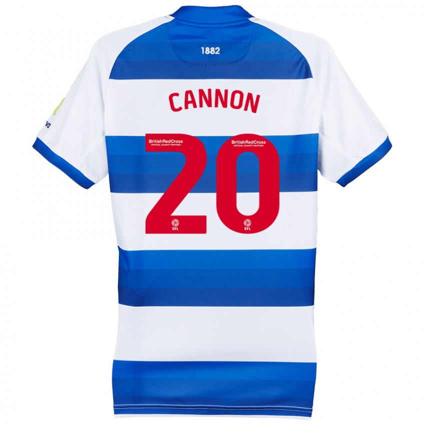 Kinderen Reggie Cannon #20 Wit Blauw Thuisshirt Thuistenue 2024/25 T-Shirt