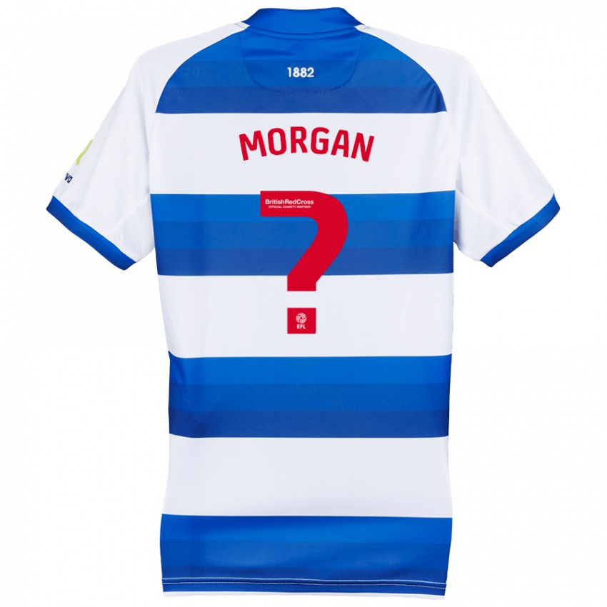 Kinderen Kieran Morgan #0 Wit Blauw Thuisshirt Thuistenue 2024/25 T-Shirt