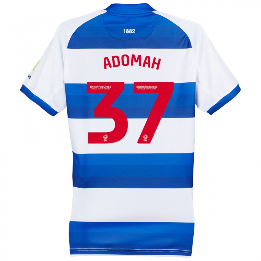 Kinderen Albert Adomah #37 Wit Blauw Thuisshirt Thuistenue 2024/25 T-Shirt