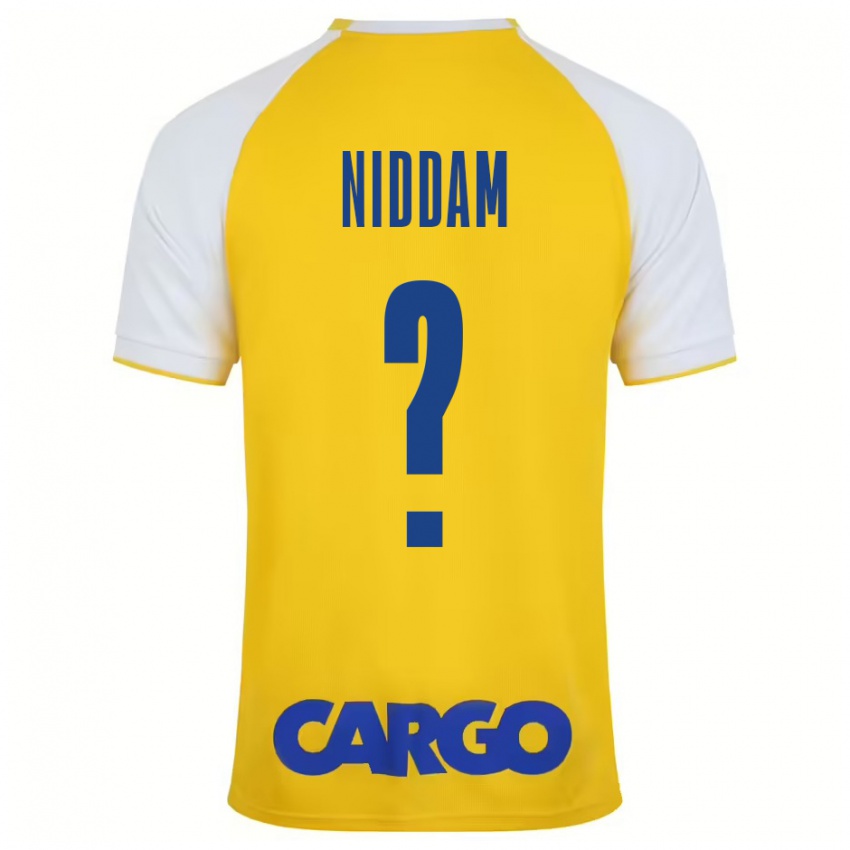 Kinderen Nadav Niddam #0 Geel Wit Thuisshirt Thuistenue 2024/25 T-Shirt