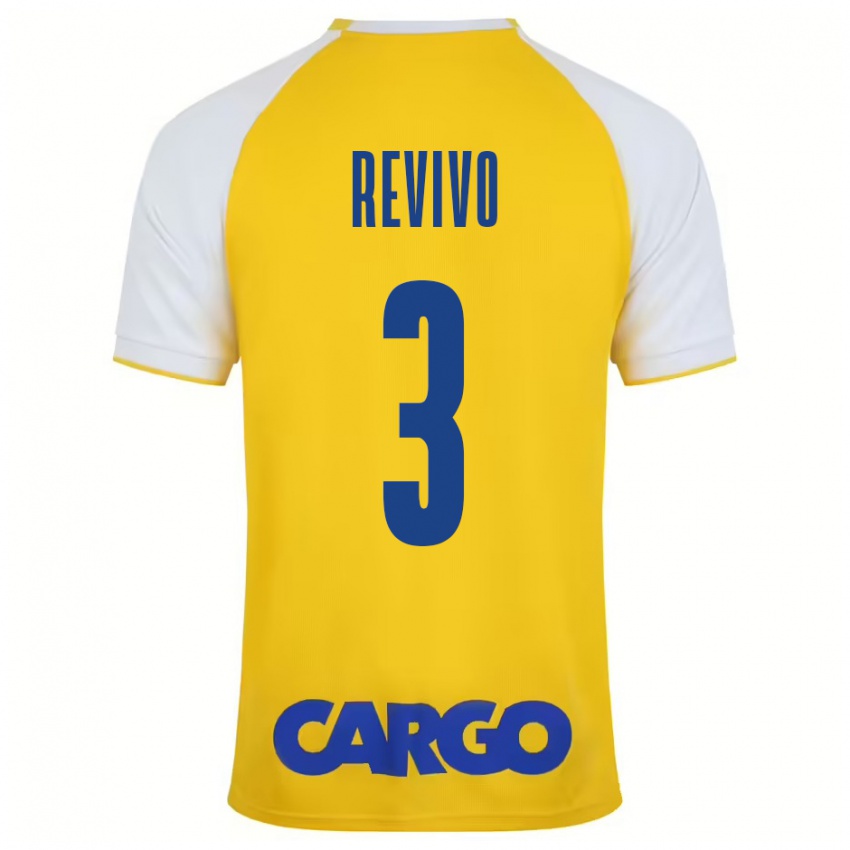 Kinderen Roy Revivo #3 Geel Wit Thuisshirt Thuistenue 2024/25 T-Shirt