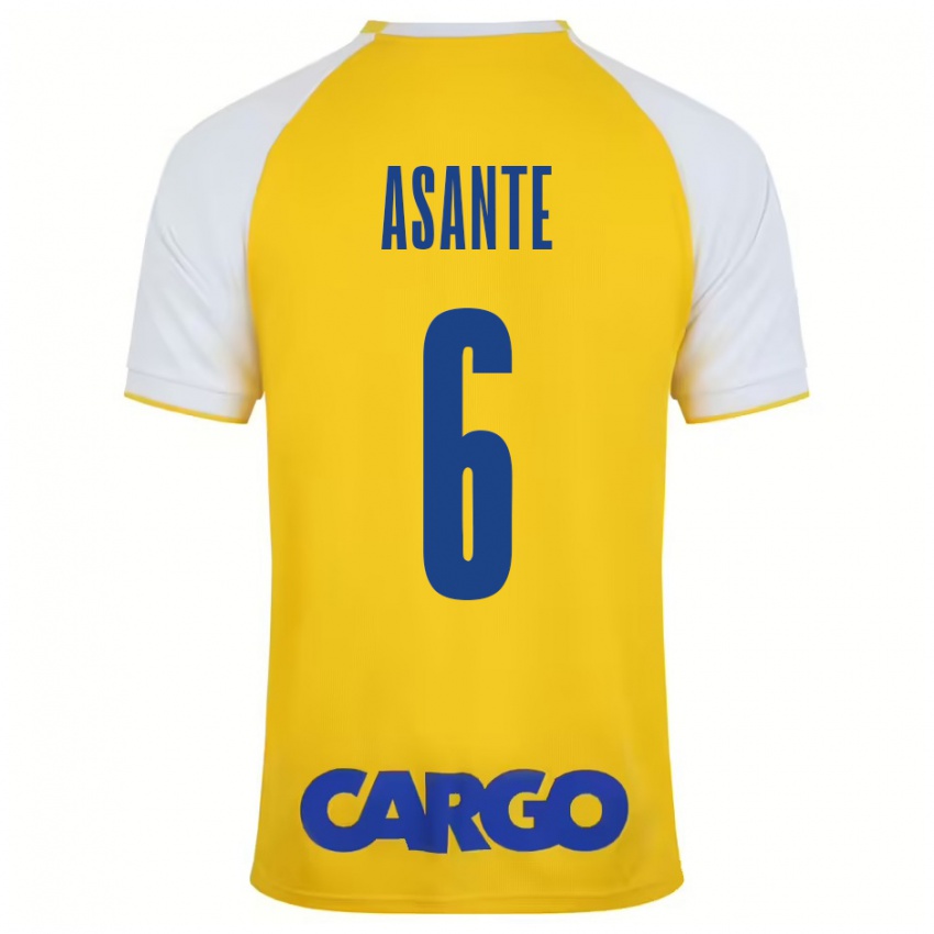 Kinderen Tyrese Asante #6 Geel Wit Thuisshirt Thuistenue 2024/25 T-Shirt