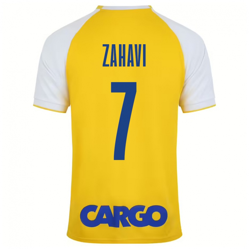 Kinderen Eran Zahavi #7 Geel Wit Thuisshirt Thuistenue 2024/25 T-Shirt