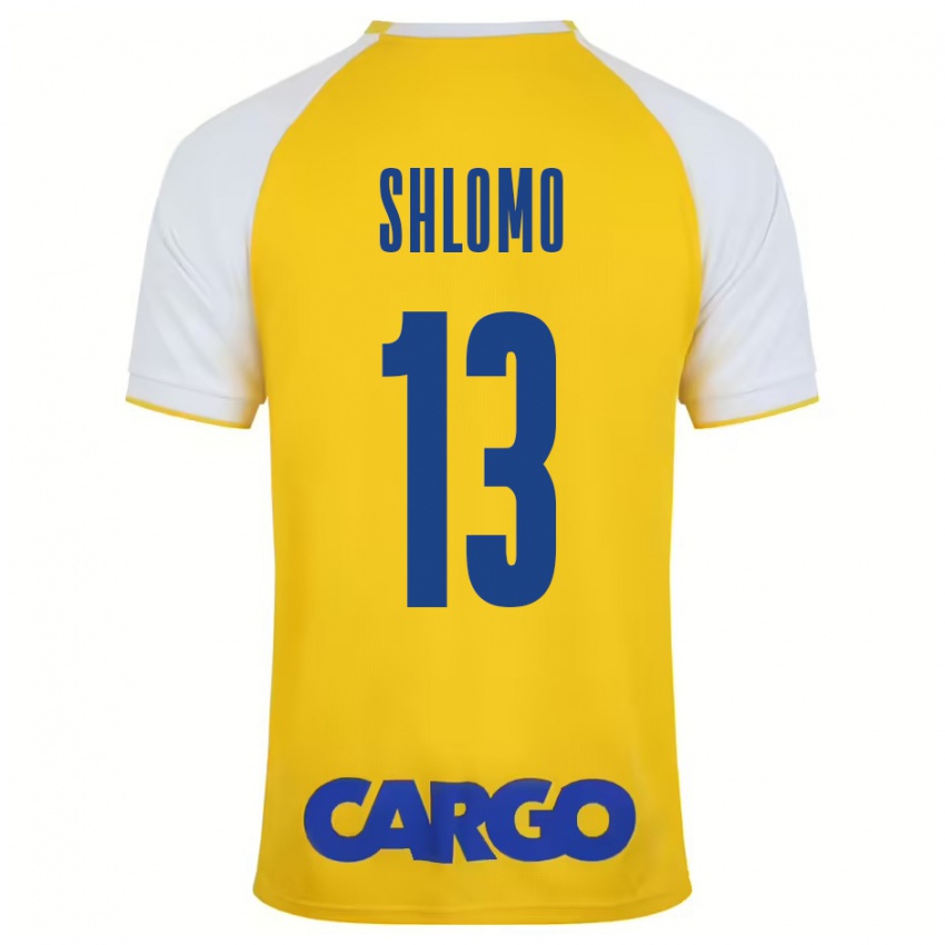 Kinderen Raz Shlomo #13 Geel Wit Thuisshirt Thuistenue 2024/25 T-Shirt