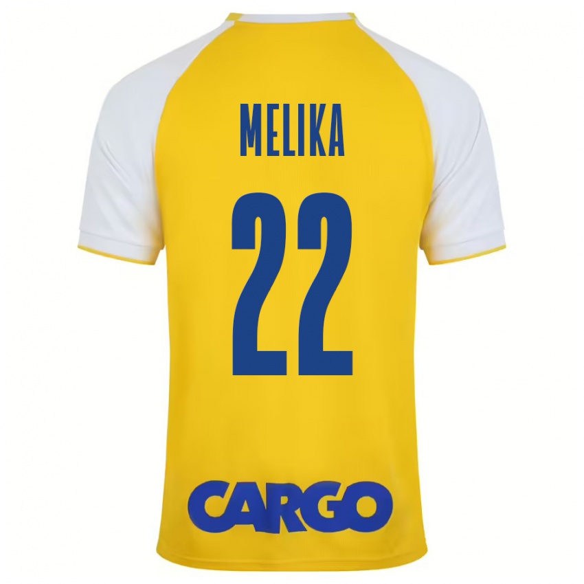 Kinderen Ofek Melika #22 Geel Wit Thuisshirt Thuistenue 2024/25 T-Shirt