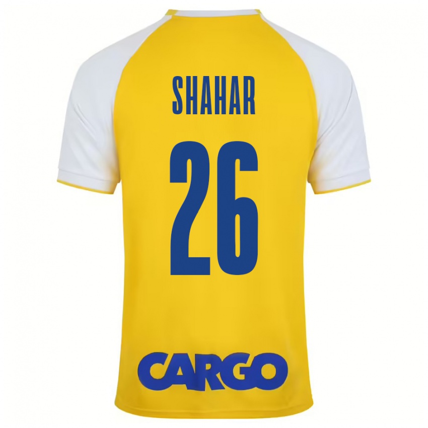 Kinderen Ido Shahar #26 Geel Wit Thuisshirt Thuistenue 2024/25 T-Shirt