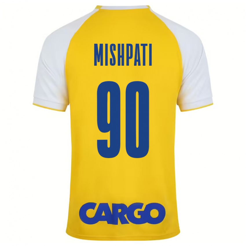 Kinderen Roi Mishpati #90 Geel Wit Thuisshirt Thuistenue 2024/25 T-Shirt