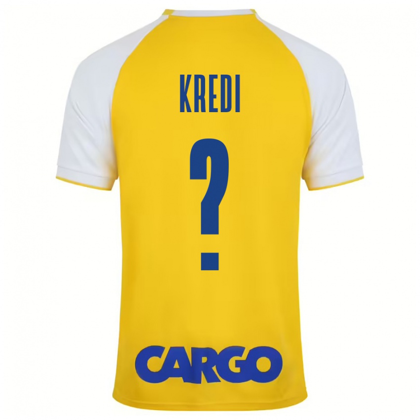 Kinderen Amit Kredi #0 Geel Wit Thuisshirt Thuistenue 2024/25 T-Shirt