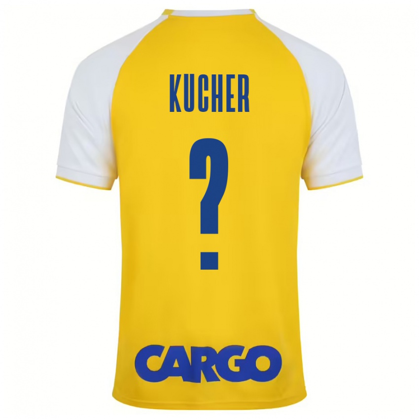 Kinderen Yahonatan Kucher #0 Geel Wit Thuisshirt Thuistenue 2024/25 T-Shirt