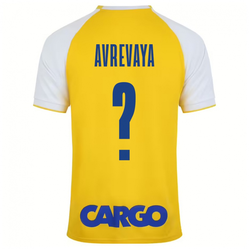 Kinderen Liroy Avrevaya #0 Geel Wit Thuisshirt Thuistenue 2024/25 T-Shirt