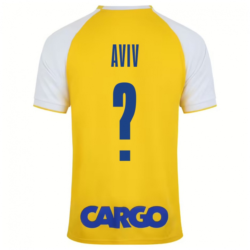 Kinderen Yoyo Aviv #0 Geel Wit Thuisshirt Thuistenue 2024/25 T-Shirt