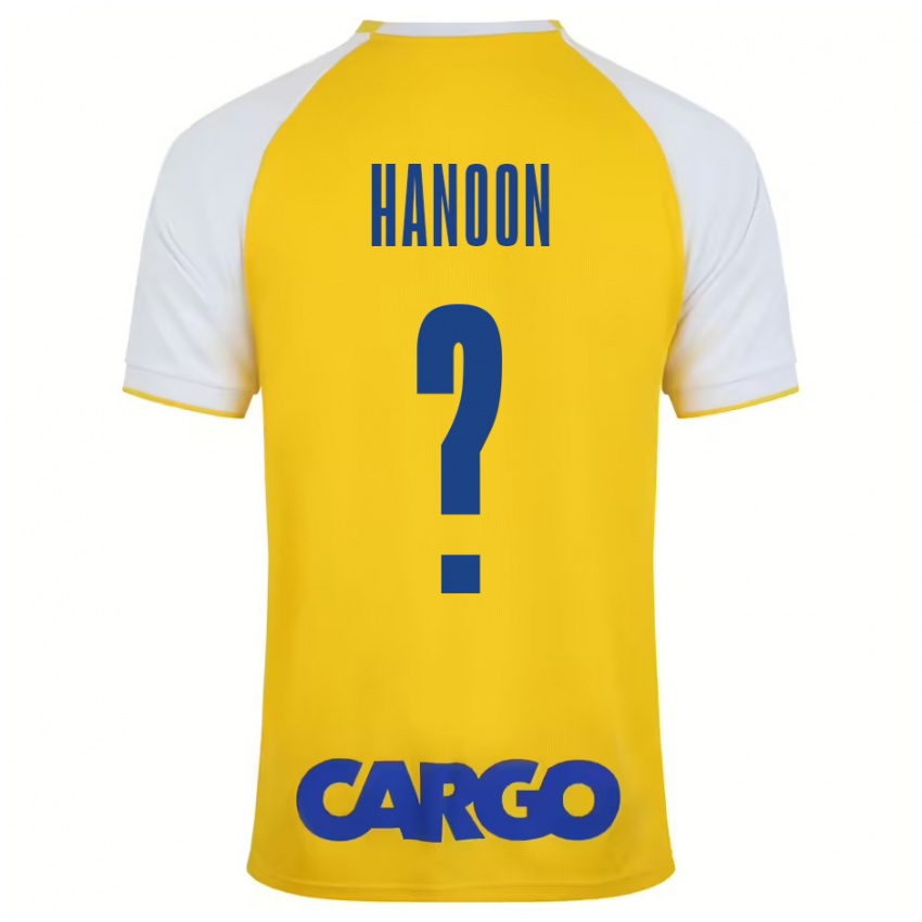 Kinderen Agam Hanoon #0 Geel Wit Thuisshirt Thuistenue 2024/25 T-Shirt