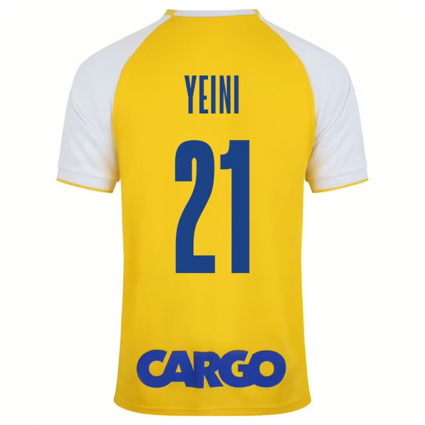 Kinderen Sheran Yeini #21 Geel Wit Thuisshirt Thuistenue 2024/25 T-Shirt