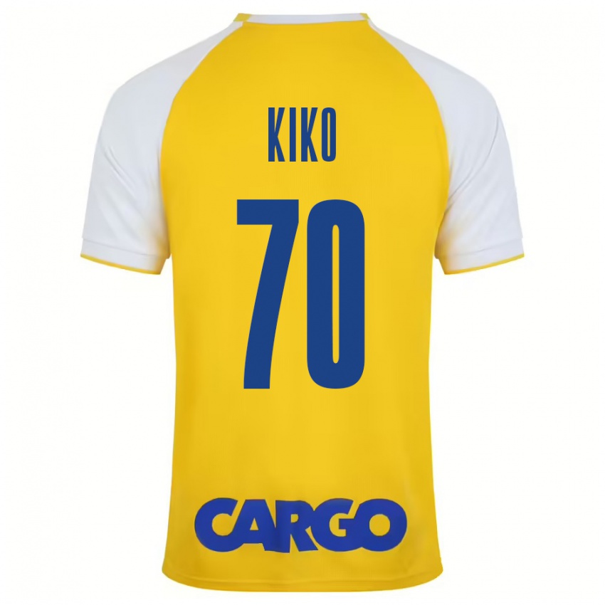 Kinderen Kiko Bondoso #70 Geel Wit Thuisshirt Thuistenue 2024/25 T-Shirt