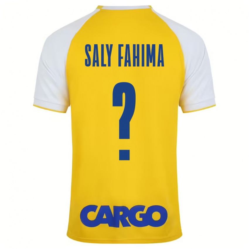 Kinderen Israel Saly Fahima #0 Geel Wit Thuisshirt Thuistenue 2024/25 T-Shirt