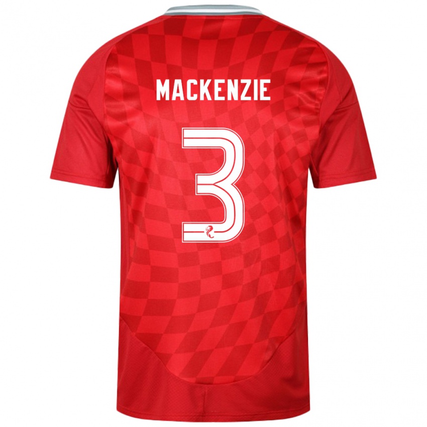 Kinderen Jack Mackenzie #3 Rood Thuisshirt Thuistenue 2024/25 T-Shirt