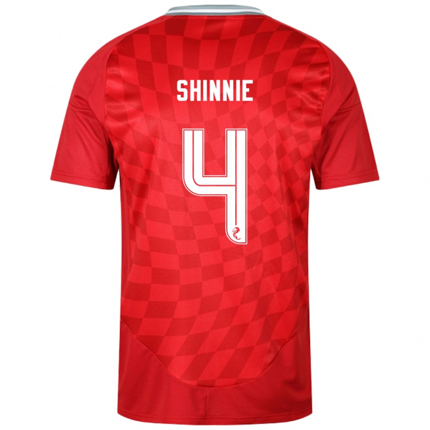 Kinderen Graeme Shinnie #4 Rood Thuisshirt Thuistenue 2024/25 T-Shirt