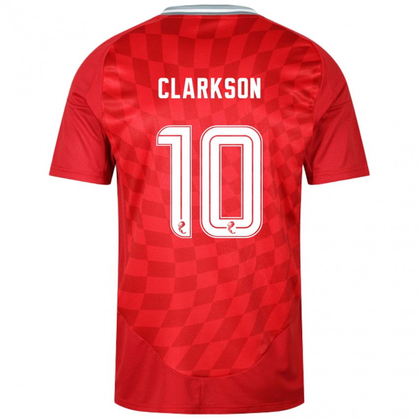 Kinderen Leighton Clarkson #10 Rood Thuisshirt Thuistenue 2024/25 T-Shirt