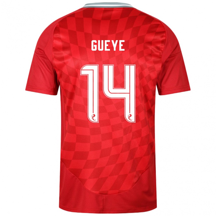 Kinderen Pape Habib Gueye #14 Rood Thuisshirt Thuistenue 2024/25 T-Shirt