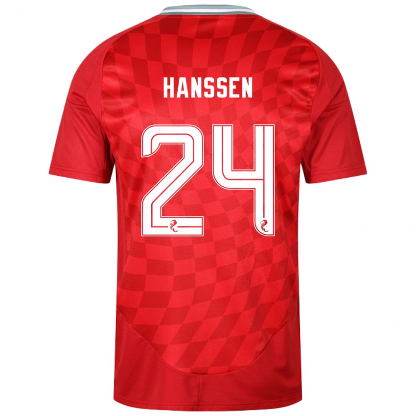 Kinderen Nadine Hanssen #24 Rood Thuisshirt Thuistenue 2024/25 T-Shirt