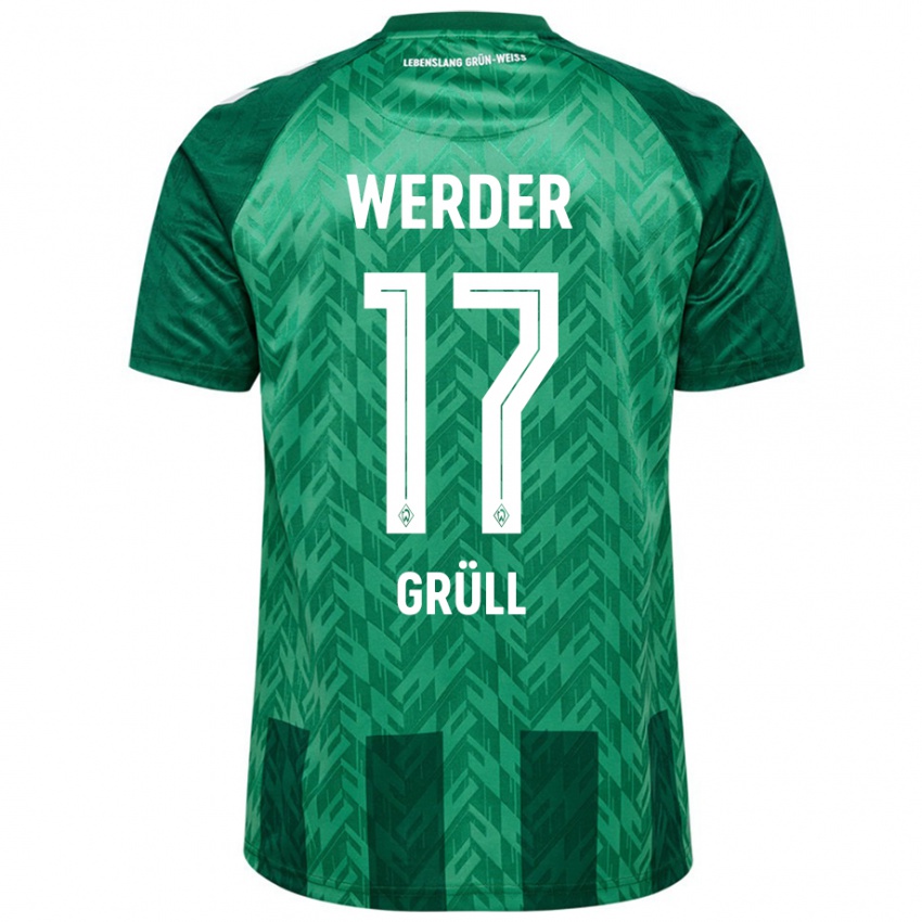 Kinderen Marco Grüll #17 Groen Thuisshirt Thuistenue 2024/25 T-Shirt