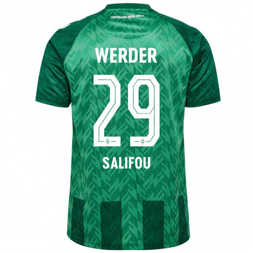 Kinderen Dikeni Salifou #29 Groen Thuisshirt Thuistenue 2024/25 T-Shirt