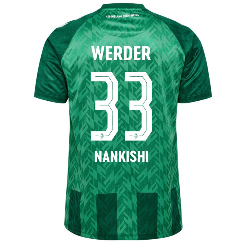 Kinderen Abdenego Nankishi #33 Groen Thuisshirt Thuistenue 2024/25 T-Shirt