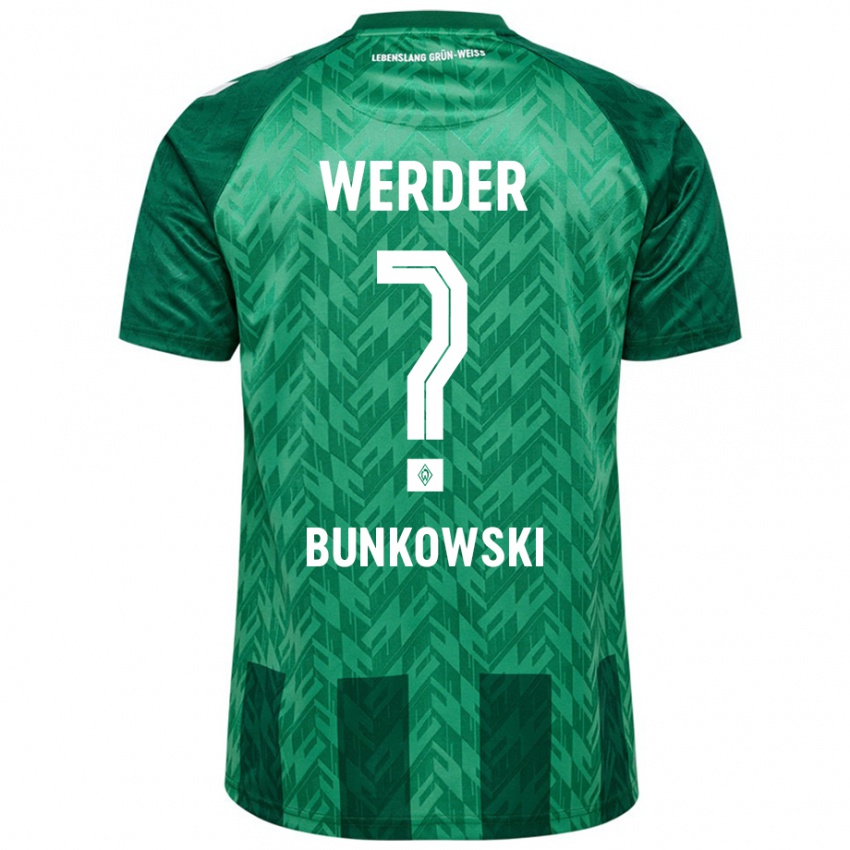 Kinderen Paul Bunkowski #0 Groen Thuisshirt Thuistenue 2024/25 T-Shirt