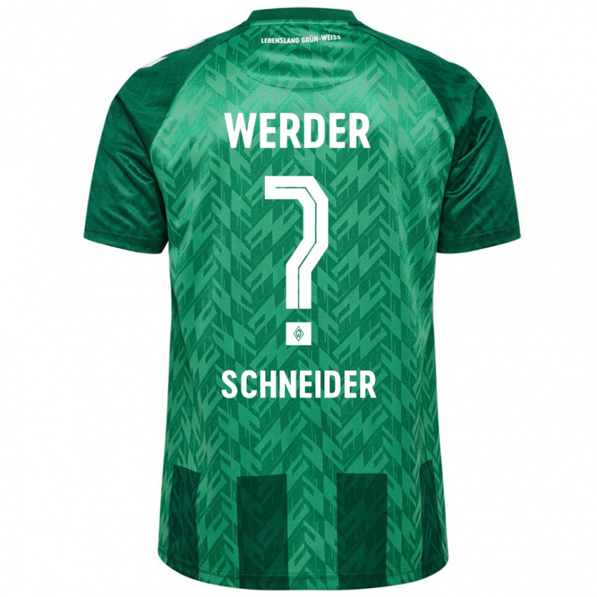 Kinderen Dieter Schneider #0 Groen Thuisshirt Thuistenue 2024/25 T-Shirt