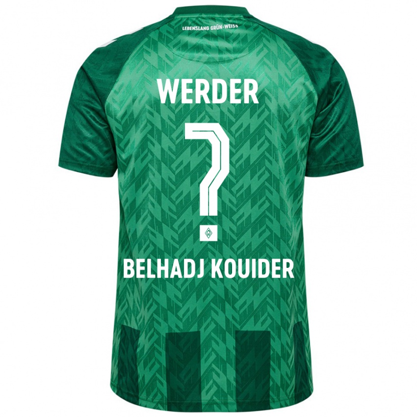 Kinderen Mahfoud Belhadj Kouider #0 Groen Thuisshirt Thuistenue 2024/25 T-Shirt