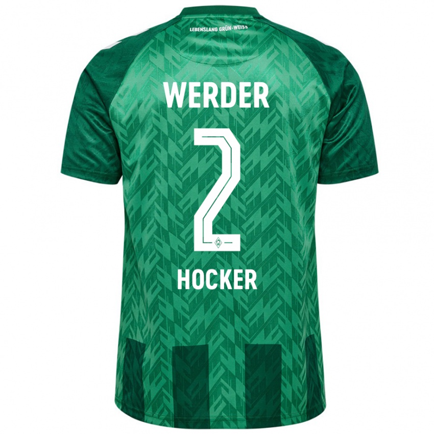 Kinderen Luca Höcker #2 Groen Thuisshirt Thuistenue 2024/25 T-Shirt