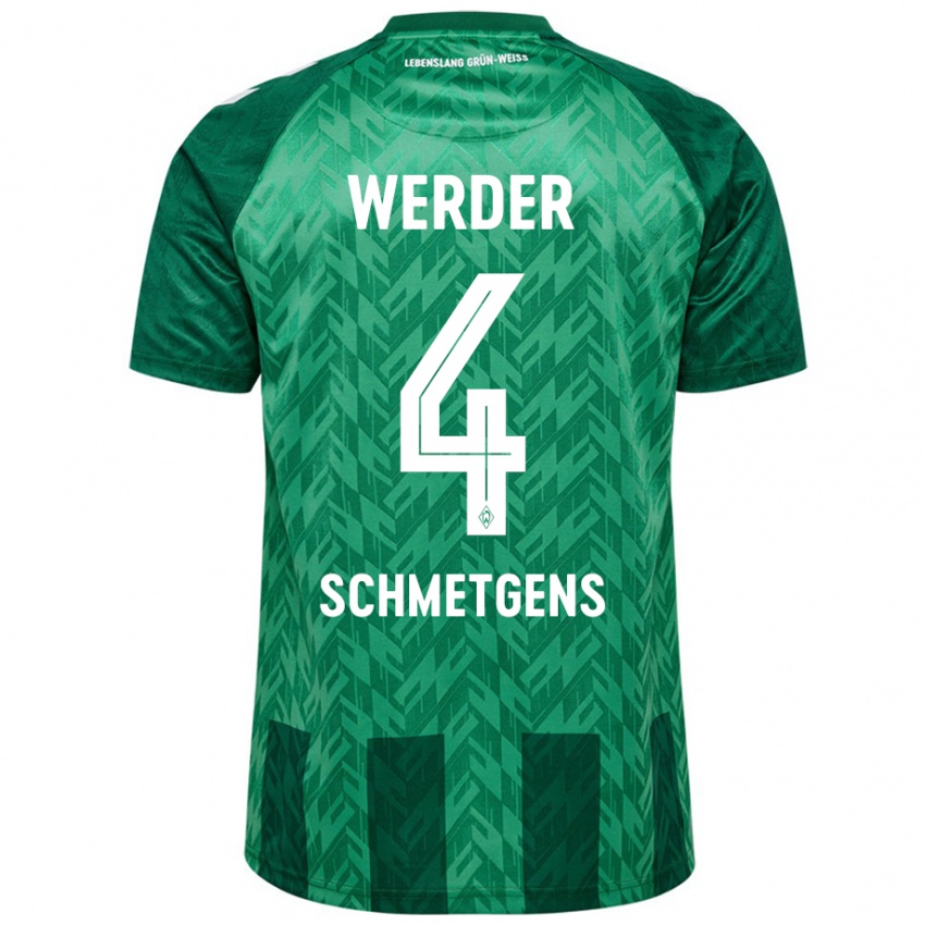 Kinderen Mick Schmetgens #4 Groen Thuisshirt Thuistenue 2024/25 T-Shirt