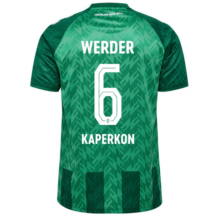 Kinderen Tom Kaperkon #6 Groen Thuisshirt Thuistenue 2024/25 T-Shirt