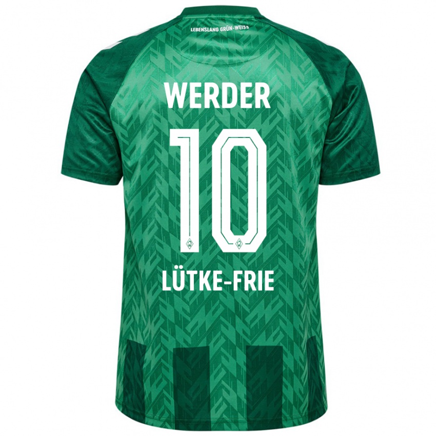 Kinderen Dennis Lütke-Frie #10 Groen Thuisshirt Thuistenue 2024/25 T-Shirt