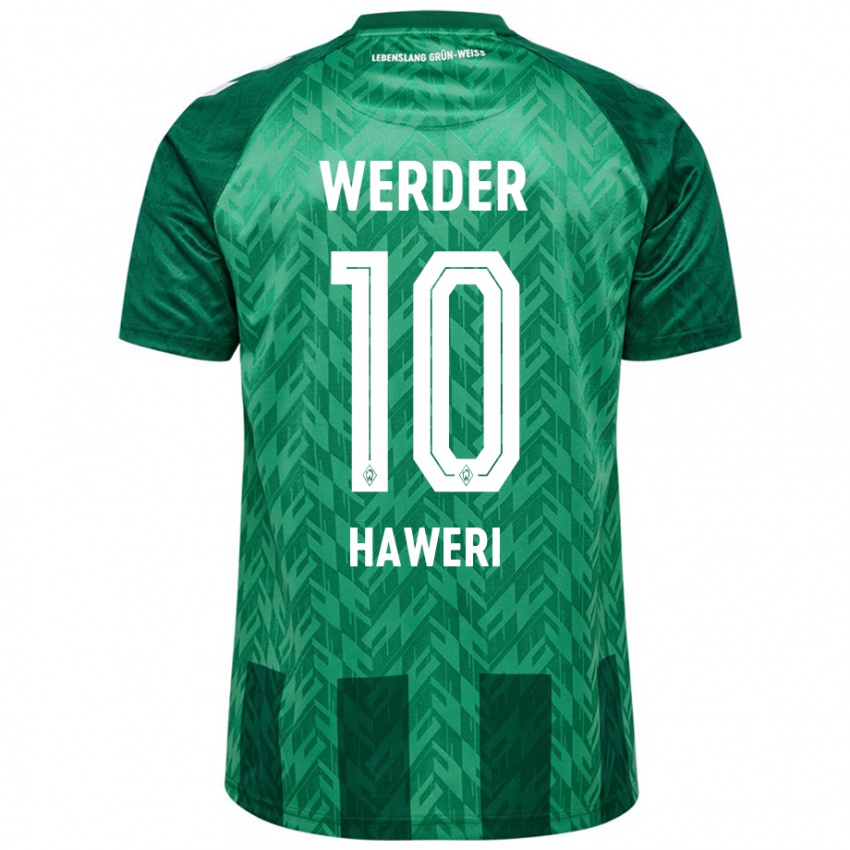 Kinderen Adrian Haweri #10 Groen Thuisshirt Thuistenue 2024/25 T-Shirt