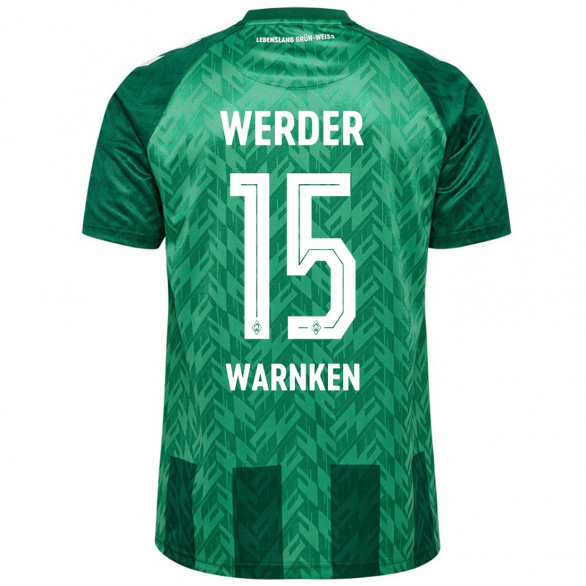 Kinderen Jannes Warnken #15 Groen Thuisshirt Thuistenue 2024/25 T-Shirt