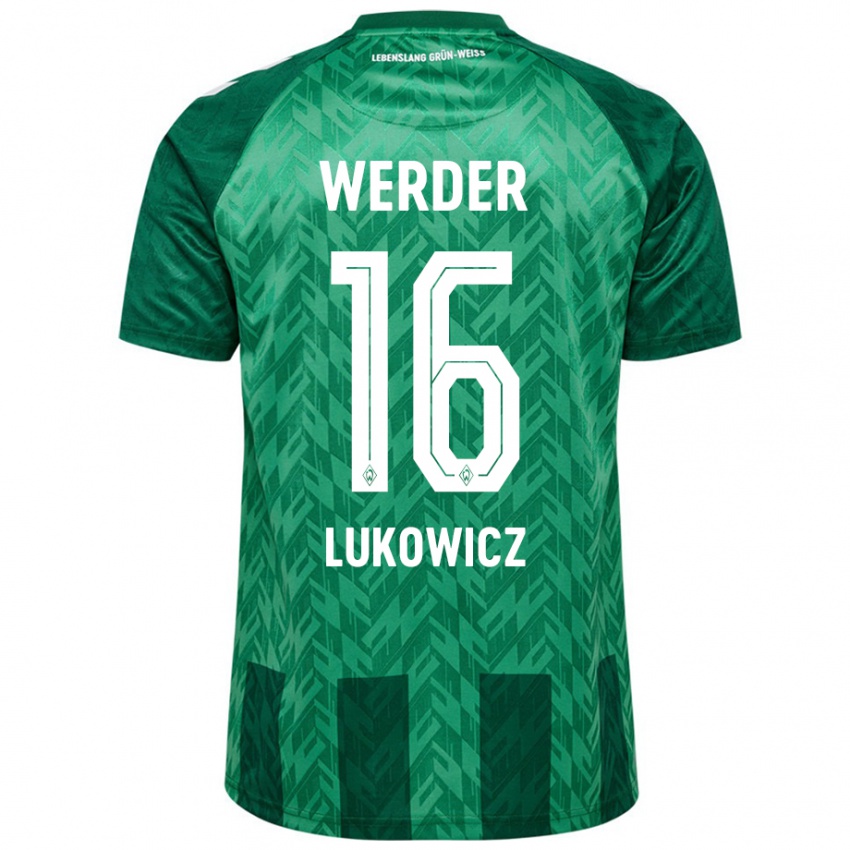 Kinderen Maik Lukowicz #16 Groen Thuisshirt Thuistenue 2024/25 T-Shirt