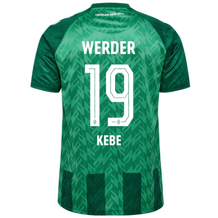 Kinderen David Kébé #19 Groen Thuisshirt Thuistenue 2024/25 T-Shirt