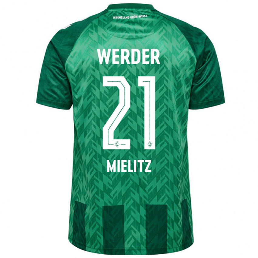 Kinderen Sebastian Mielitz #21 Groen Thuisshirt Thuistenue 2024/25 T-Shirt