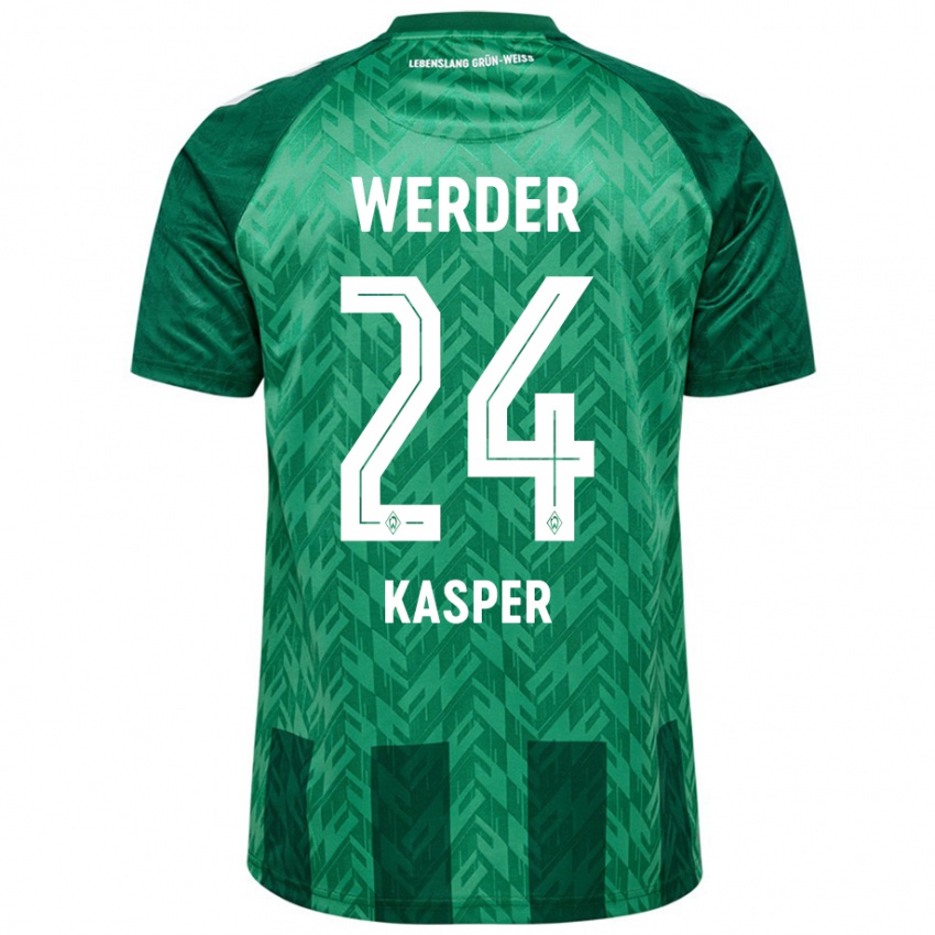 Kinderen Dominik Kasper #24 Groen Thuisshirt Thuistenue 2024/25 T-Shirt