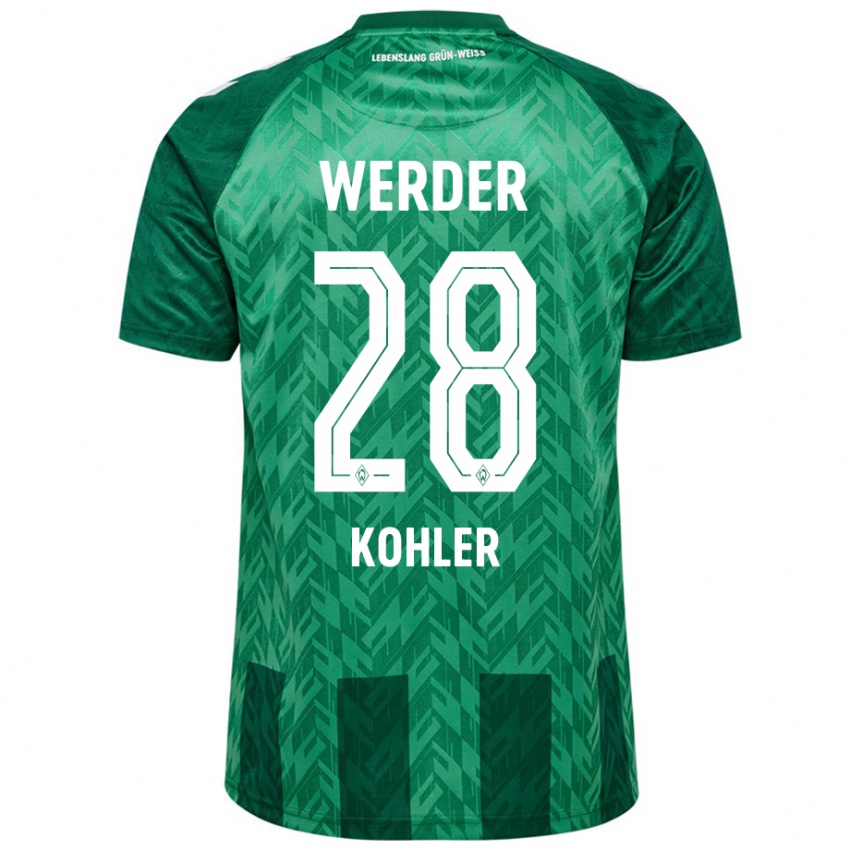 Kinderen Ethan Kohler #28 Groen Thuisshirt Thuistenue 2024/25 T-Shirt